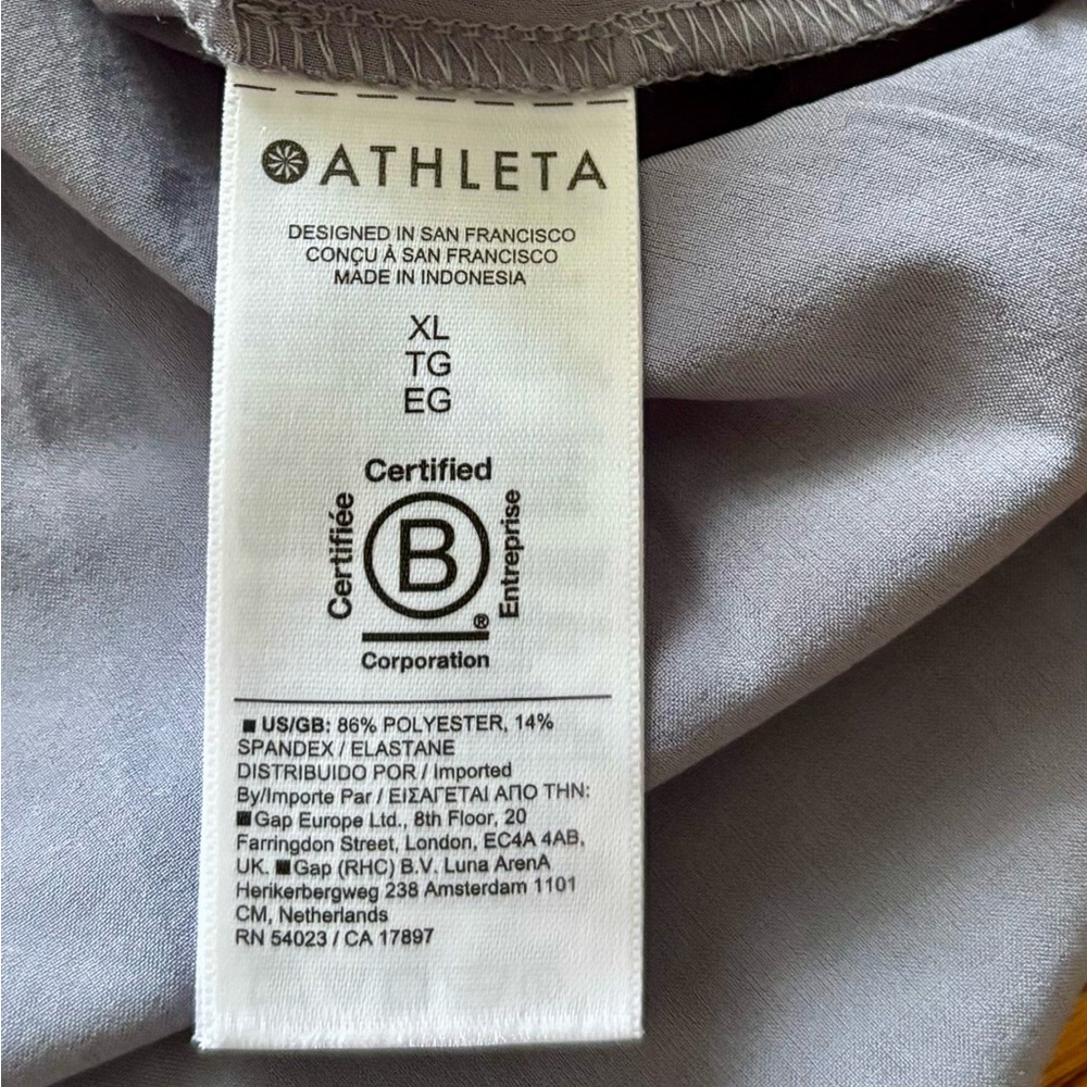 Athleta Rincon Dress - Gray Blue - XL Tall - Picture 8 of 9